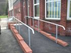 Walkway handrails